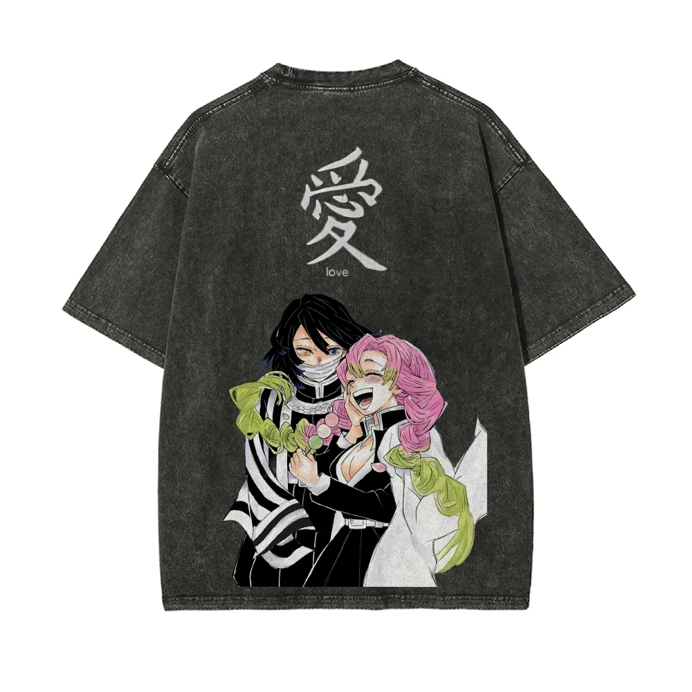 Kimetsu No Yaiba Washed T-Shir - Anime Merchandise Store In Japan recension och pris