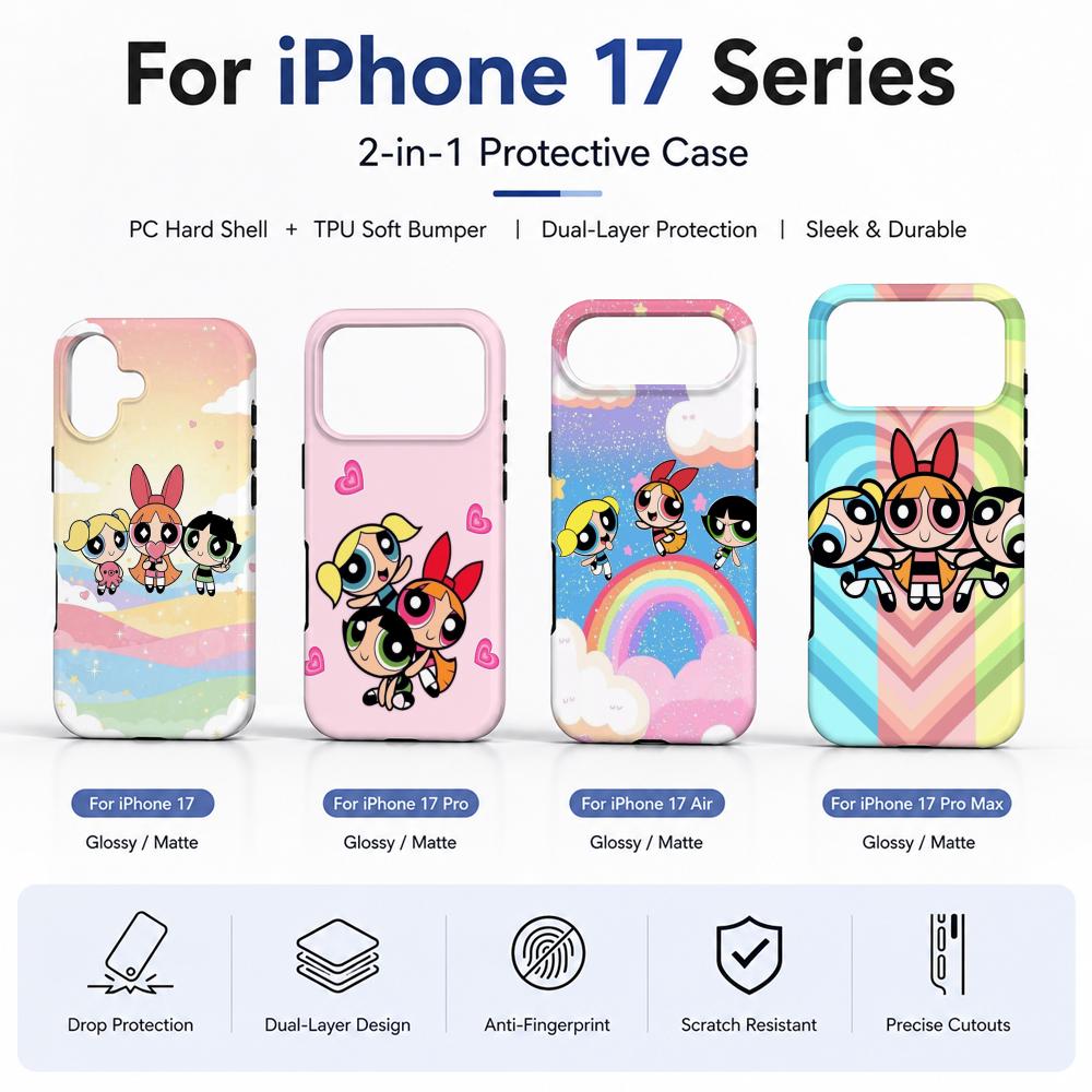 Anime P-Powerpuff Girls Phone  - Phone Case Anime recension och pris