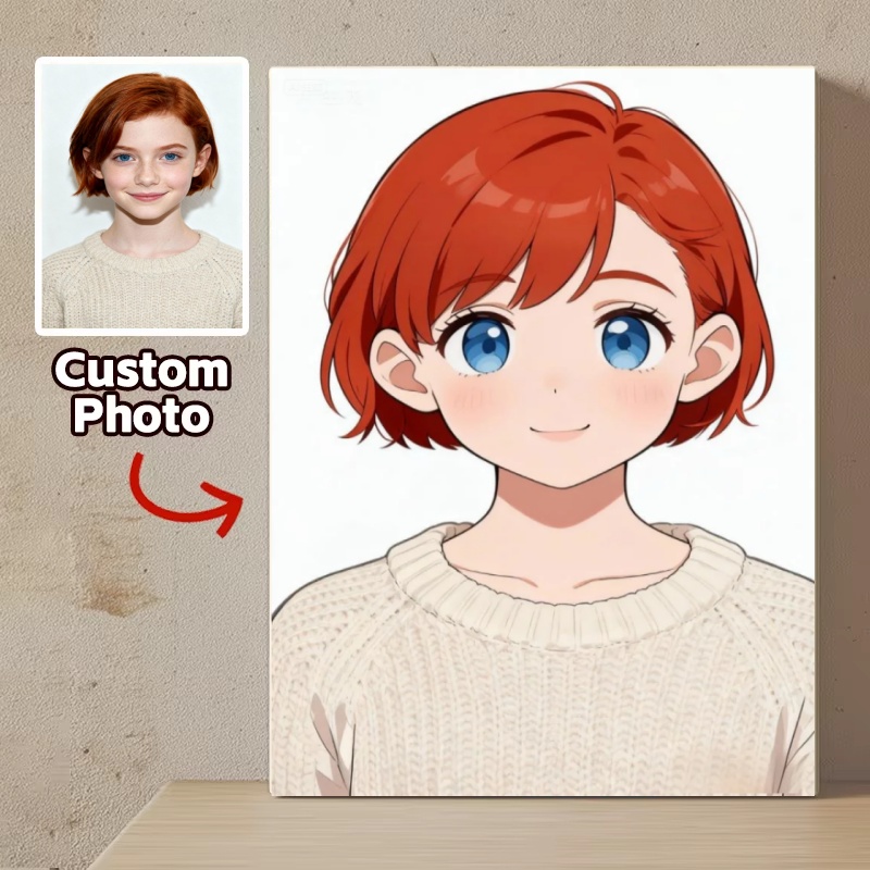 Custom Anime Cartoon Portraits - Anime Poster Print recension och pris