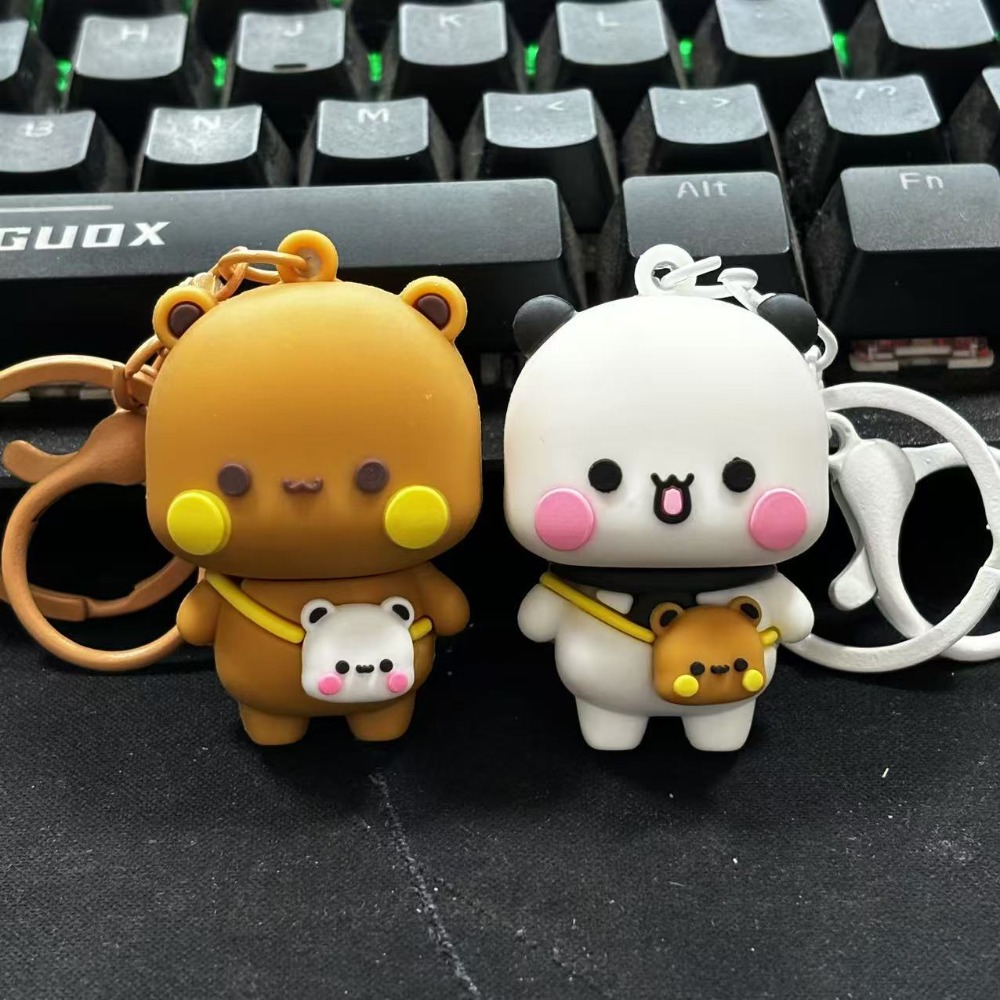 Cute Panda KeyChain Kawaii Bub - Anime Merchandise Wholesale recension och pris